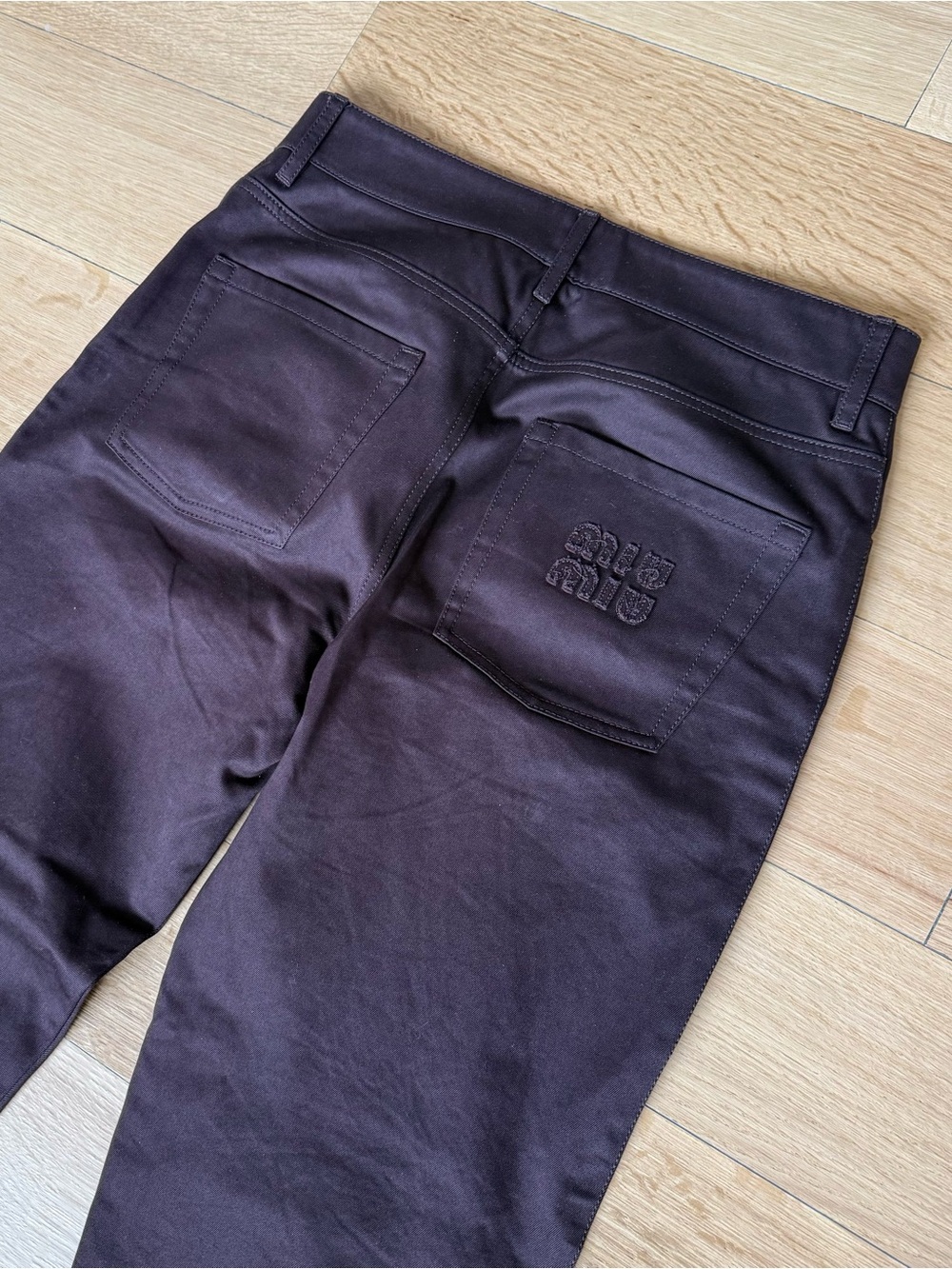 Miu Miu Brown (Cacao Color) Jeans Size 40 Womens